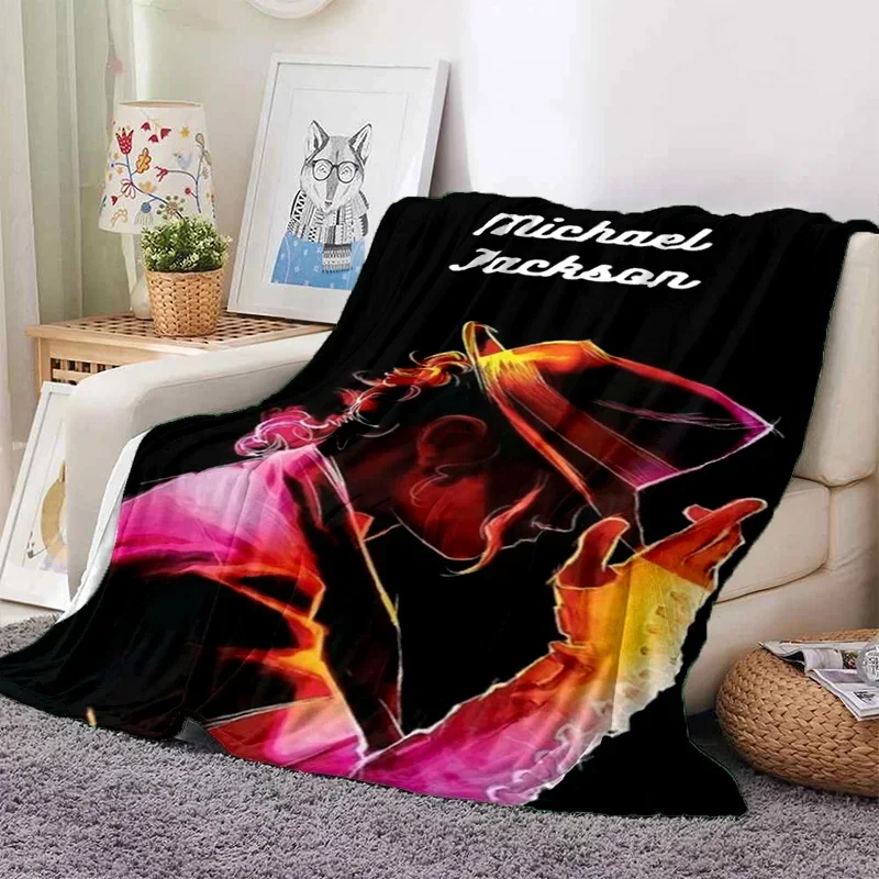 MJ King of Pop Michael Jackson Soft Flannel Blanket for Beds Bedroom Sofa Picnic,Throw Blanket for Cover Outdoors Leisure Gift