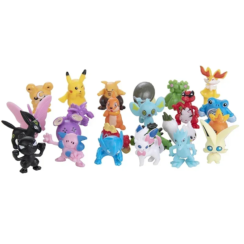 24-144pcs Pokemon Action Figure Pikachu Anime Model 2-3CM Ornamental Decoration Mini Model Doll Toy Kids Christmas Gifts - Image 3