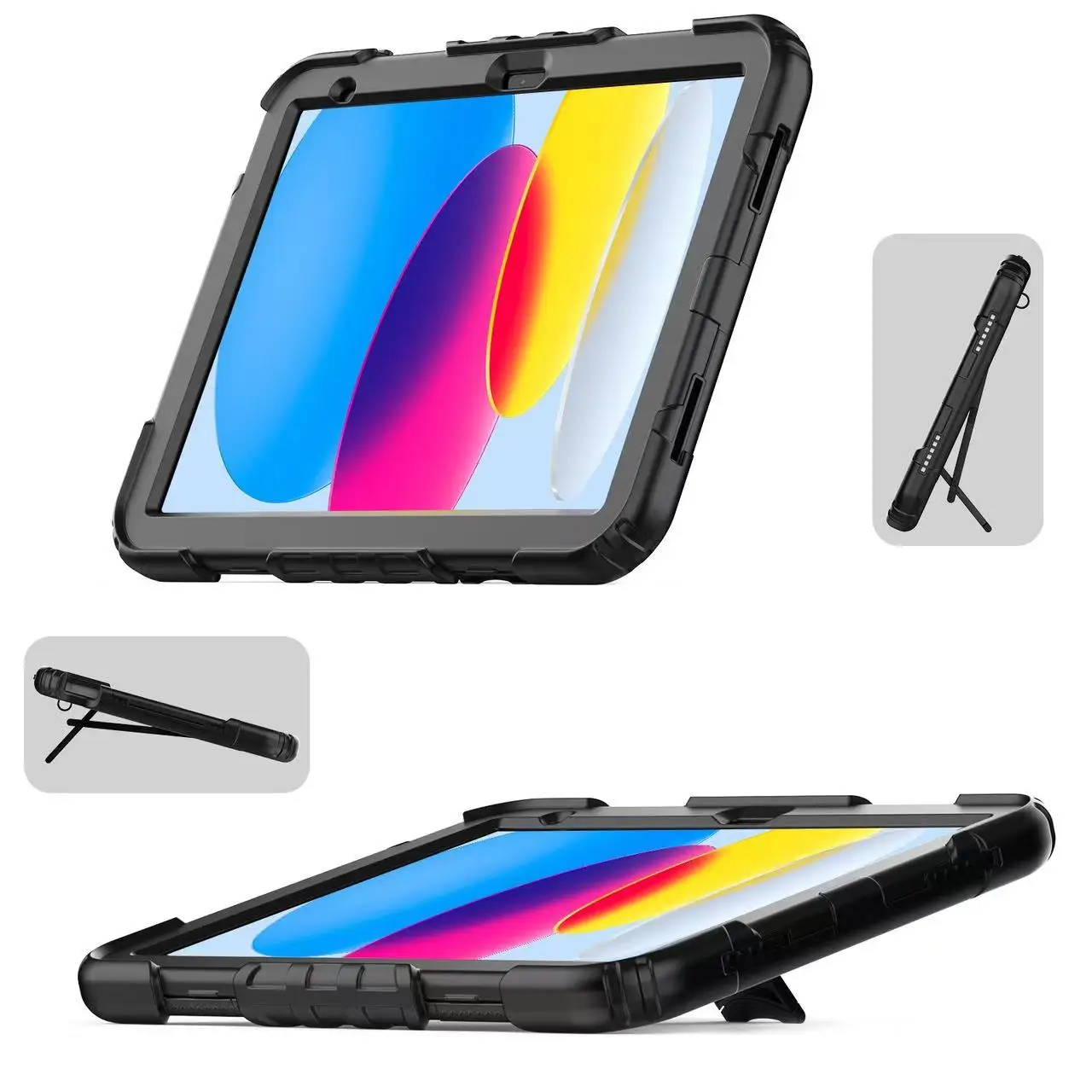 Durable Silicone Stand Case for Tablets - Kid-Friendly Protective Cover
