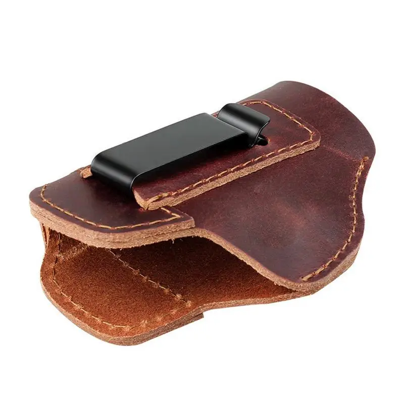 Pistol Holster Gun Holster Hunting Holster PU Leather Concealed CarryHolster Clip Case Holster Strategic Holster For SW MP Shield G26 43 Responsible