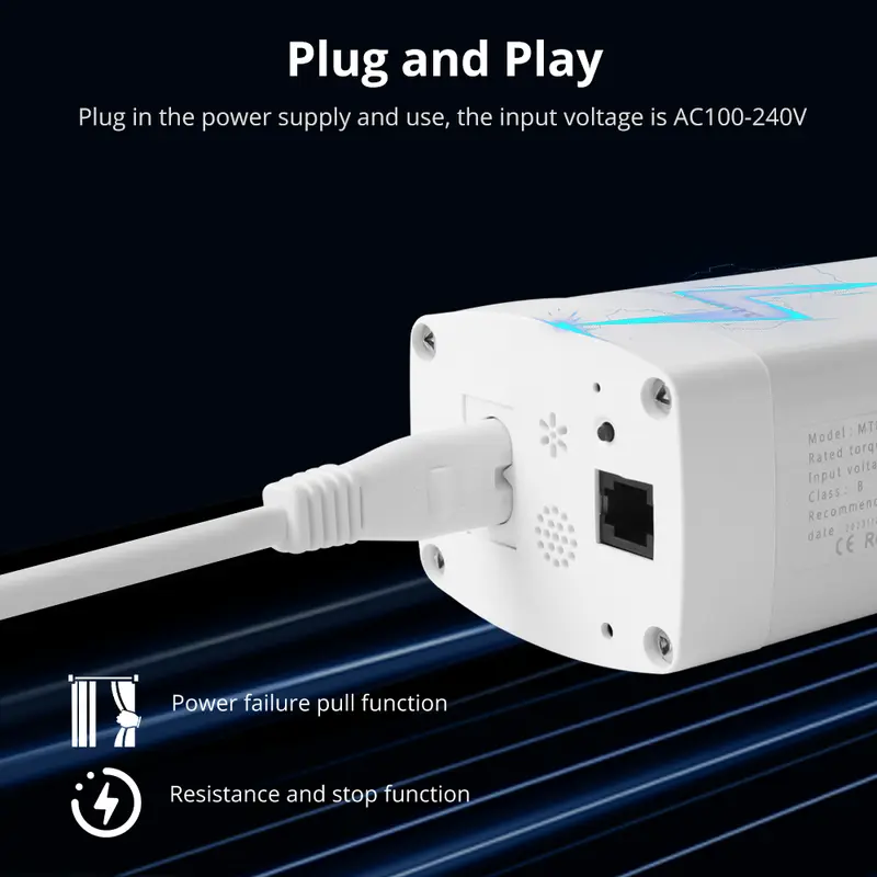 Zemismart Matter Over Thread Smart Curtain Motor Google Home App Samrtthings App Control Automatic Curtain System - Image 6