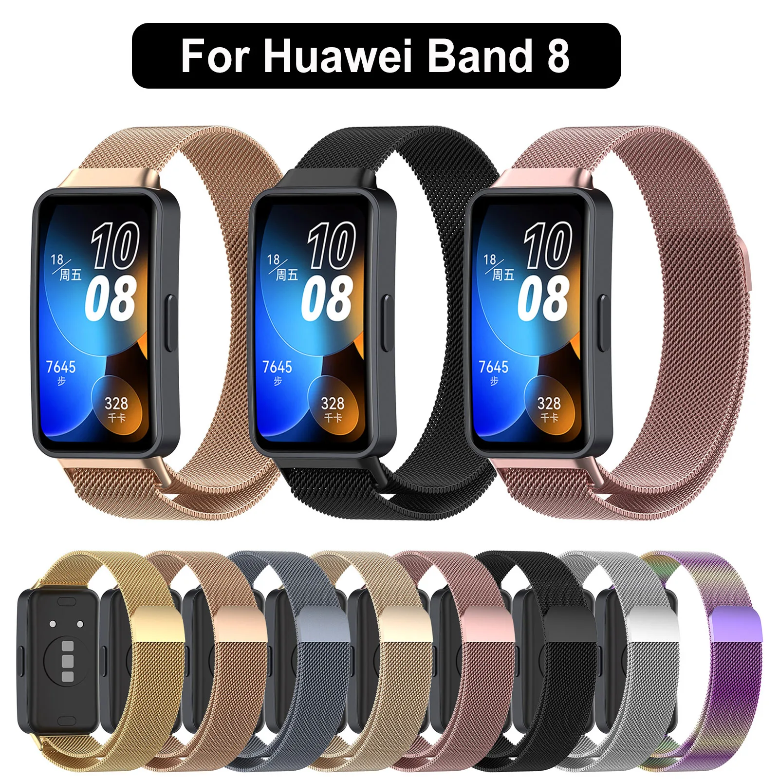 Magnetic Milanese Loop Metal Strap for Smartwatch - Elegant Wristband Bracelet Accessories