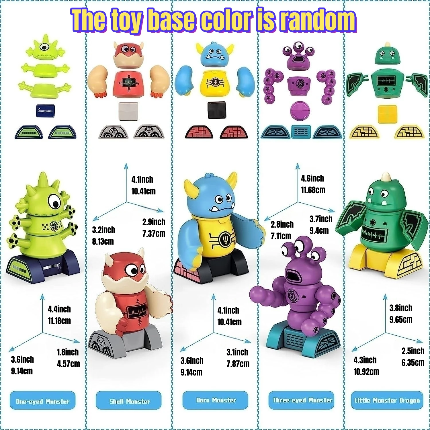 5Pcs Magnetic Robot Toy Set 5