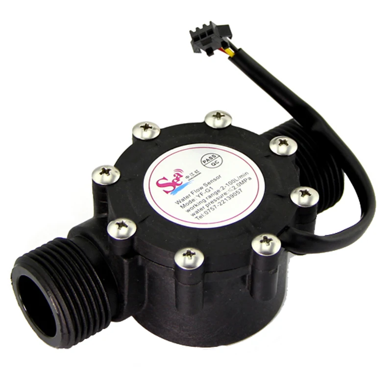 

flow sensor hall Flowmeter , flow meter Control Water 2-100L/min DN25 heat pump flowmeter industrial water sensor