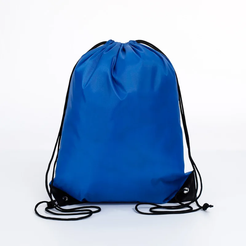 10 PCS/Lot 34*42cm 210D Polyester Drawstring Backpack Bags Marathon Event Sports Storage Oxford Cloth Sacks Customise Logo
