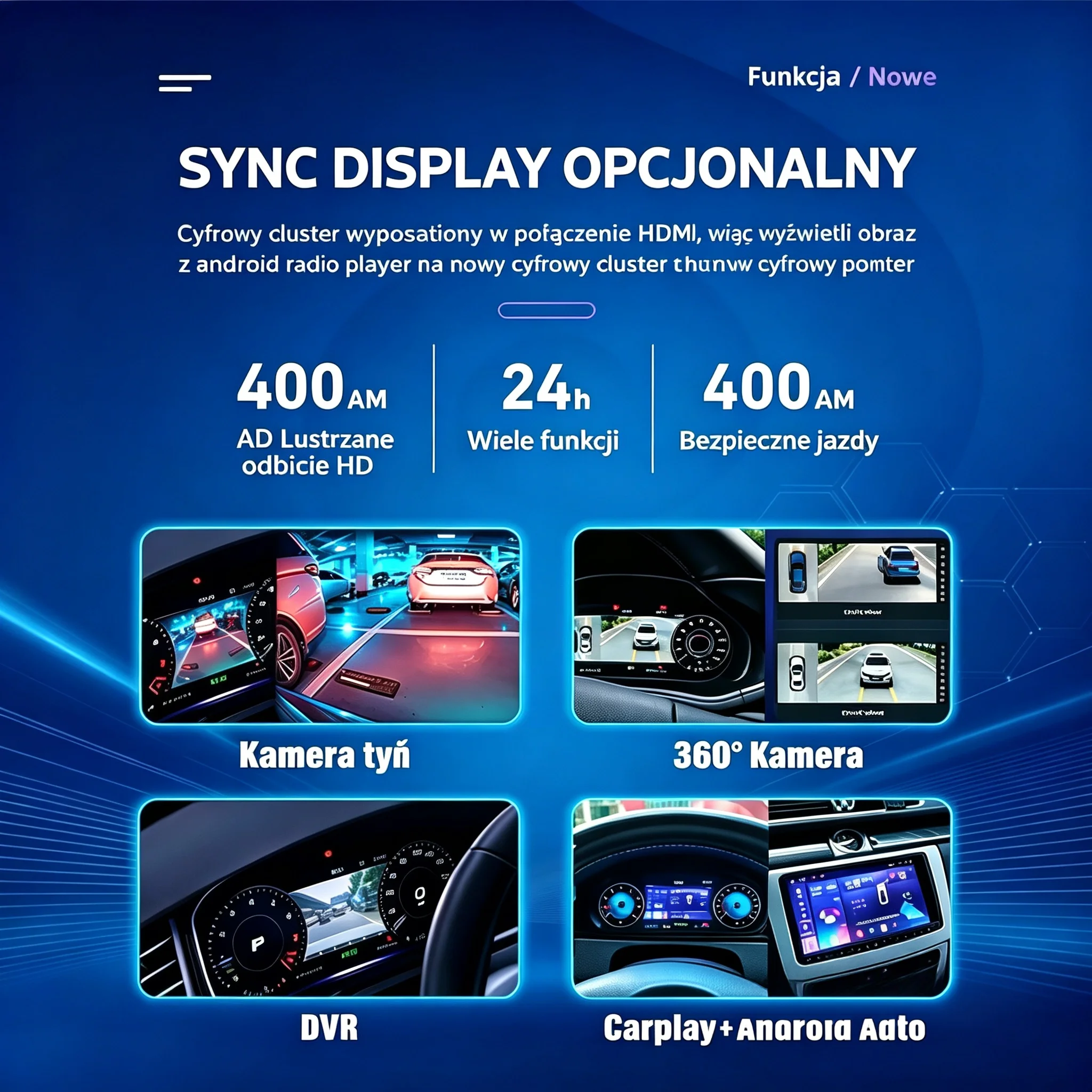 Pantalla LCD Digital para el Tablero de Instrumentos de BMW Serie 3 E90 E91 E92 E93 Años 2005-2012 con Panel de Navegación, Velocímetro, Cabina Virtual 6