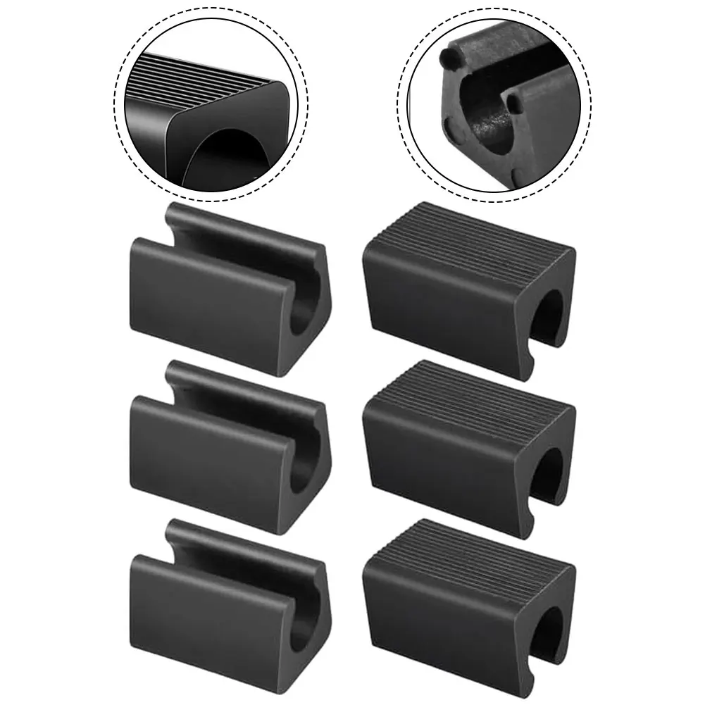 U-Shaped Plastic Floor Glides for Furniture Legs - Protective Foot Pads for Chairs and Tables