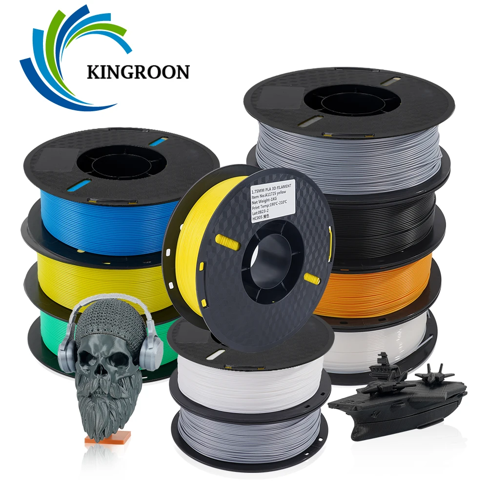 KINGROON 3D Printer PLA Filament 1KG 1.75mm High Quality 3D Printing  Material Degradable Eco-friendly Plastic Standard 1 Rolls - AliExpress