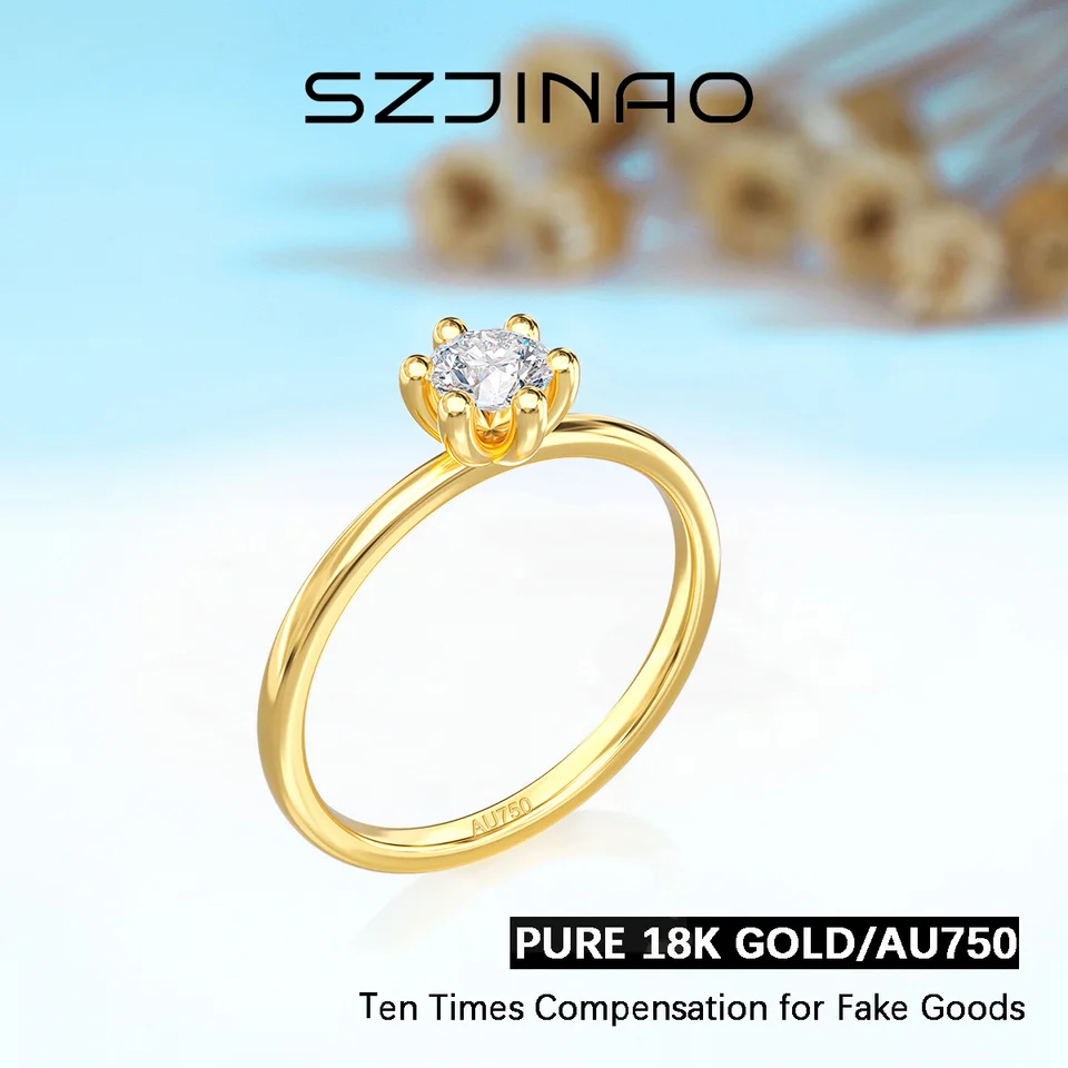 Anillo De Compromiso MSR-1386 18K Oro Con Diamante Cultivado 3,07 Ct IGI