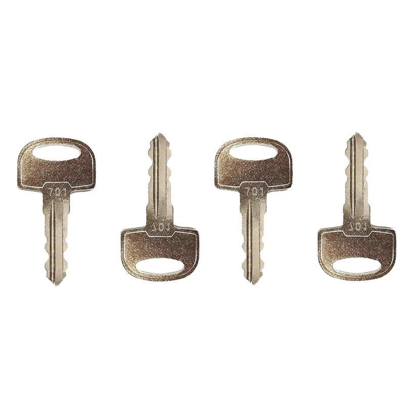 4 pcs Ignition Switch Key 105-1790 701 45501 3CX Compatible with Ditch Witch Trencher and Directional Drills 410SX AT60 FX50