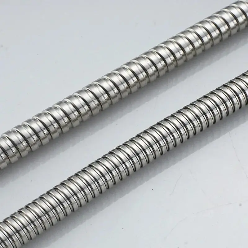 Shower Hose 1 2 Extra Thick Silver Stainless Steel Shower Hose Explosion Proof Plumbing Hose For Showerhead Rainfall Shower And Bath Faucet