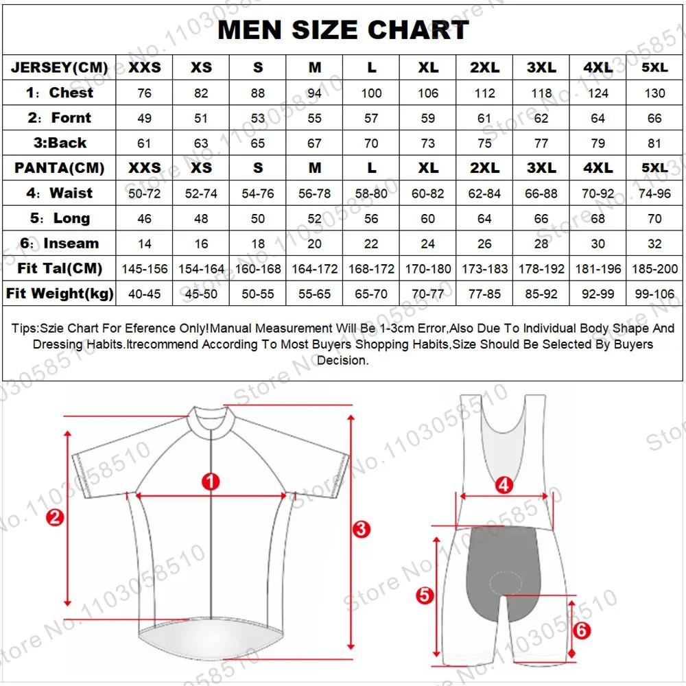Description Picture 2 of item2025 GCN Team Cycling Jersey Set Summer Breathable Road Bicycle Suit Riding Uniform Bike MTB Clothing PRO Sports Cycling Kits