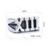 Love Filling Blank FayeYoko  Faye Supaporn Same Ring Fashion Trend Stainless Steel Simple Roman Digital Titanium Steel Ring 6