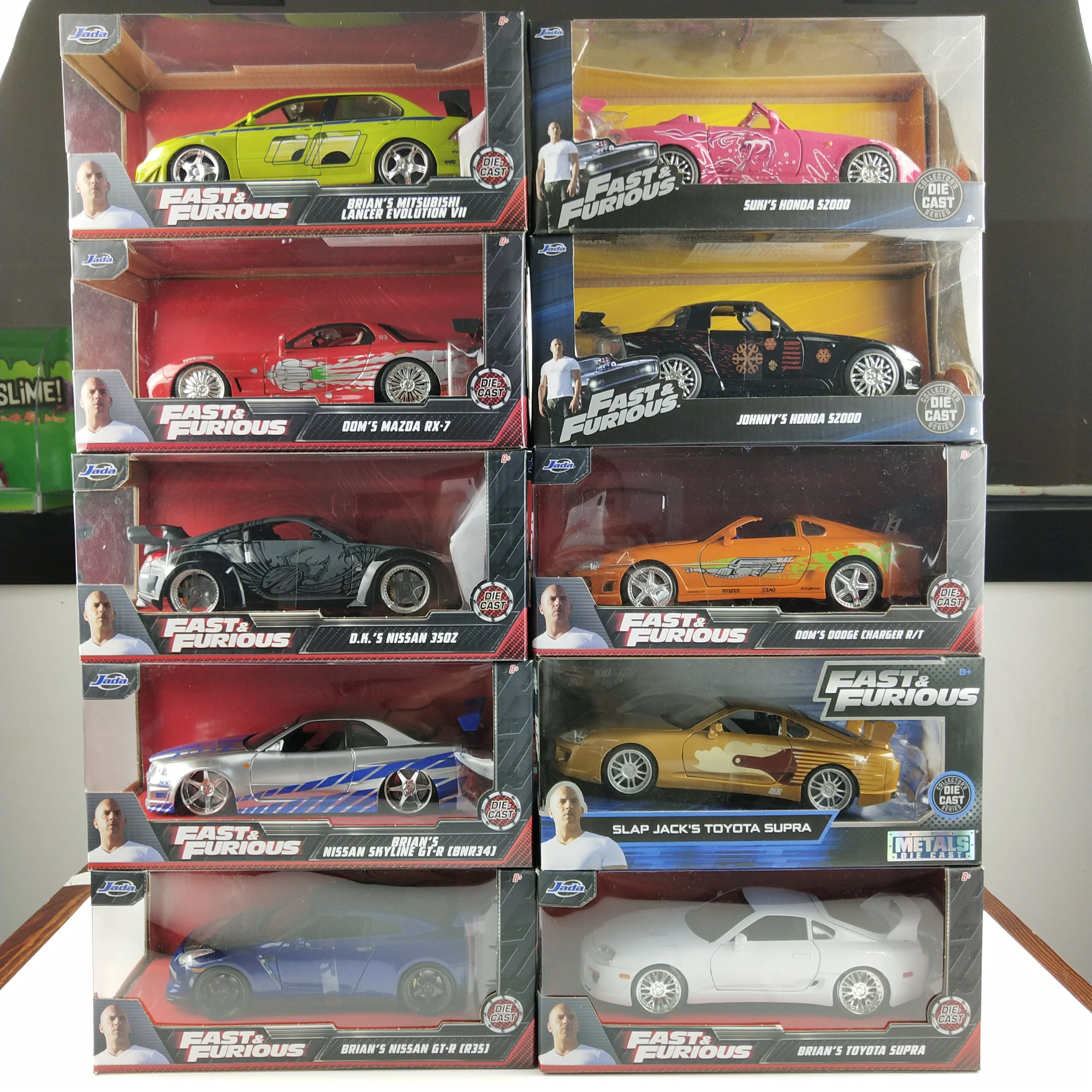 Jada 1:24 Fast & Furious Series Mazda Rx7 Datsun Nissan 350Z Gtr R35  Mitsubishi Evo Jdm Limited Collector Edition Metal Model - Aliexpress