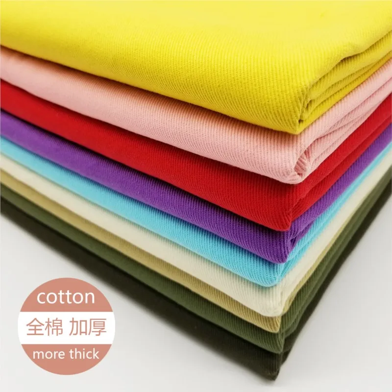 Cotton Fabric Twill Thickened Fall Winter Coat Pants Luggage Clothing Design