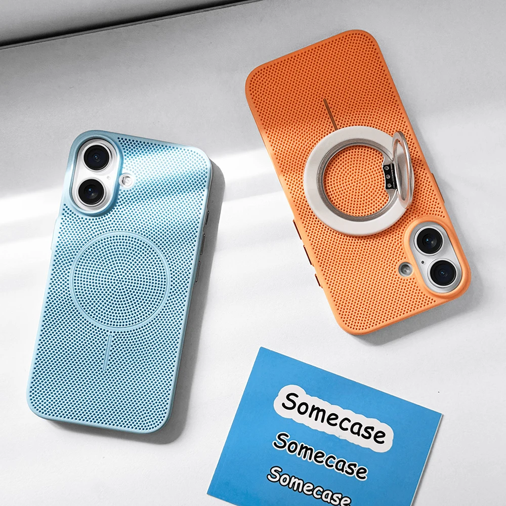 Vibrant Summer Dopamine Colorway Breathable Magnetic Charging Case - Ultra Thin Hard Cover