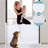 Grainbuds New Portable Folding Baby Safety Gates Pet Barrier Mesh Fences Aluminum Easy To Install Playpen Guardrail Knob Design 1