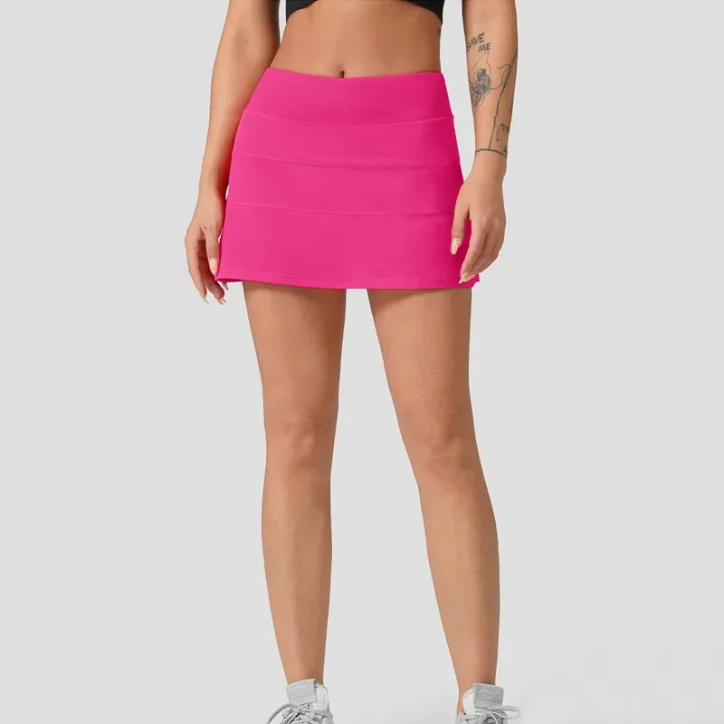 

With Logo lul Women's High Waist Yoga Shorts Dress Golf Training Sweatshirt
