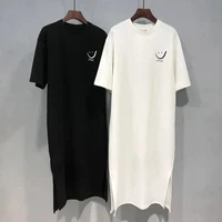 Robe T-shirt à manches courtes pour femmes, ample, mi-longue, au-dessus du genou, nouvelle collection été 3