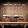 3-pcs Set Roronoa Zoro Swords 104cm Handmade Katana Japanese Anime Cosplay Sword Shusui Enma Kitetsu Free sword holder and belt 3
