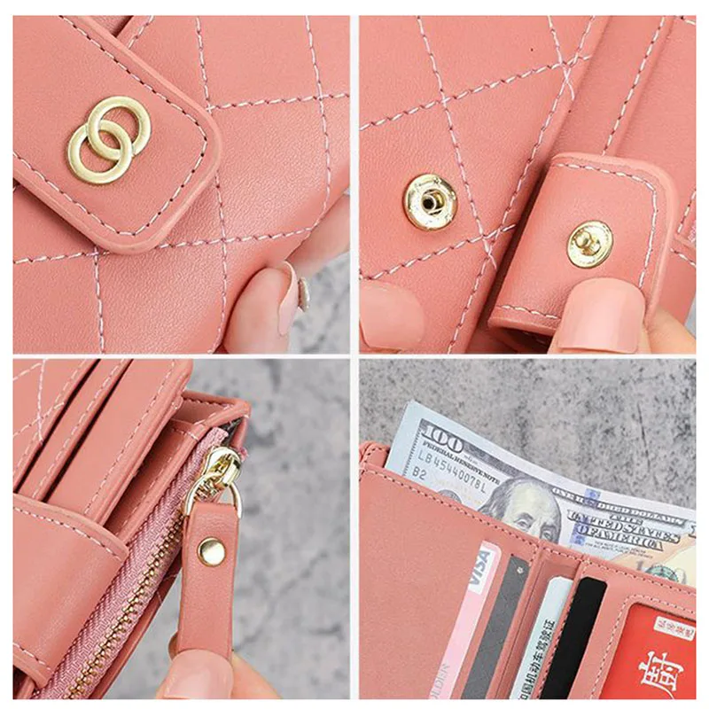 Women Wallets PU Leather Female Purse Mini Multi-Cards Holder Coin Short Wallets Slim Small Wallet Zipper Carteras Para Mujeres (women wallet,zipper wallets,leather wallet,coin purse wallet,coin purse,pu leather card bag,women coin purse,credit card holder,faux leather wallet,women purse,slim wallet,card wallet,pu leather handbags)