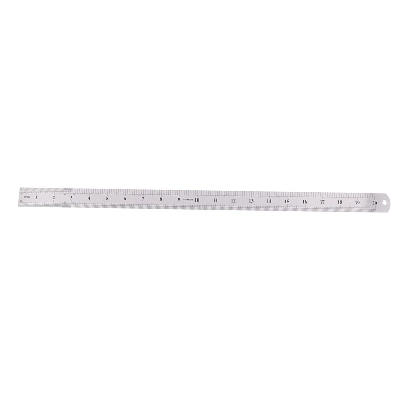 【Hot Cake】20X Groove Right Stainless Steel Metric Ruler 50 Cm Stainless Metric Ruler
