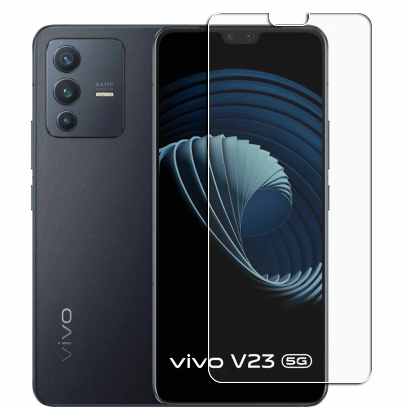 Vivo V23 5G V2130 S12 V2162A 6.44 VivoV23 화면 보호기 커버 필름 용 2Pcs 원래 보호 강화 유리