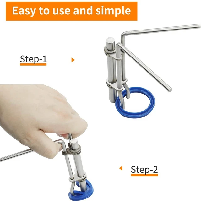 Kit Utensili Per Guarnizioni Idrauliche U-Cup Lodokdre - Set Da 3 Pezzi Con Diverse Dimensioni | Per Installazione Facile - Foto 6