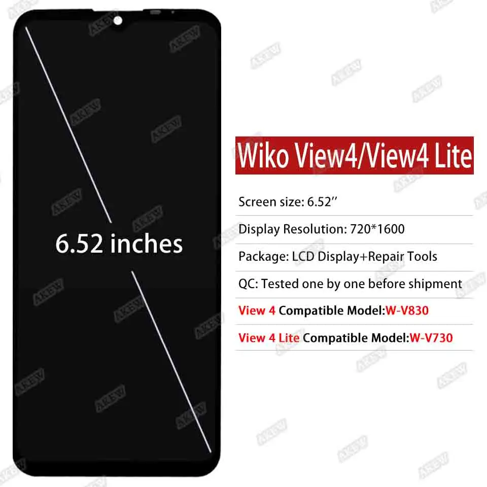 Produktbild von Wiko View 4 Lite Display Und Touchscreen -Modul