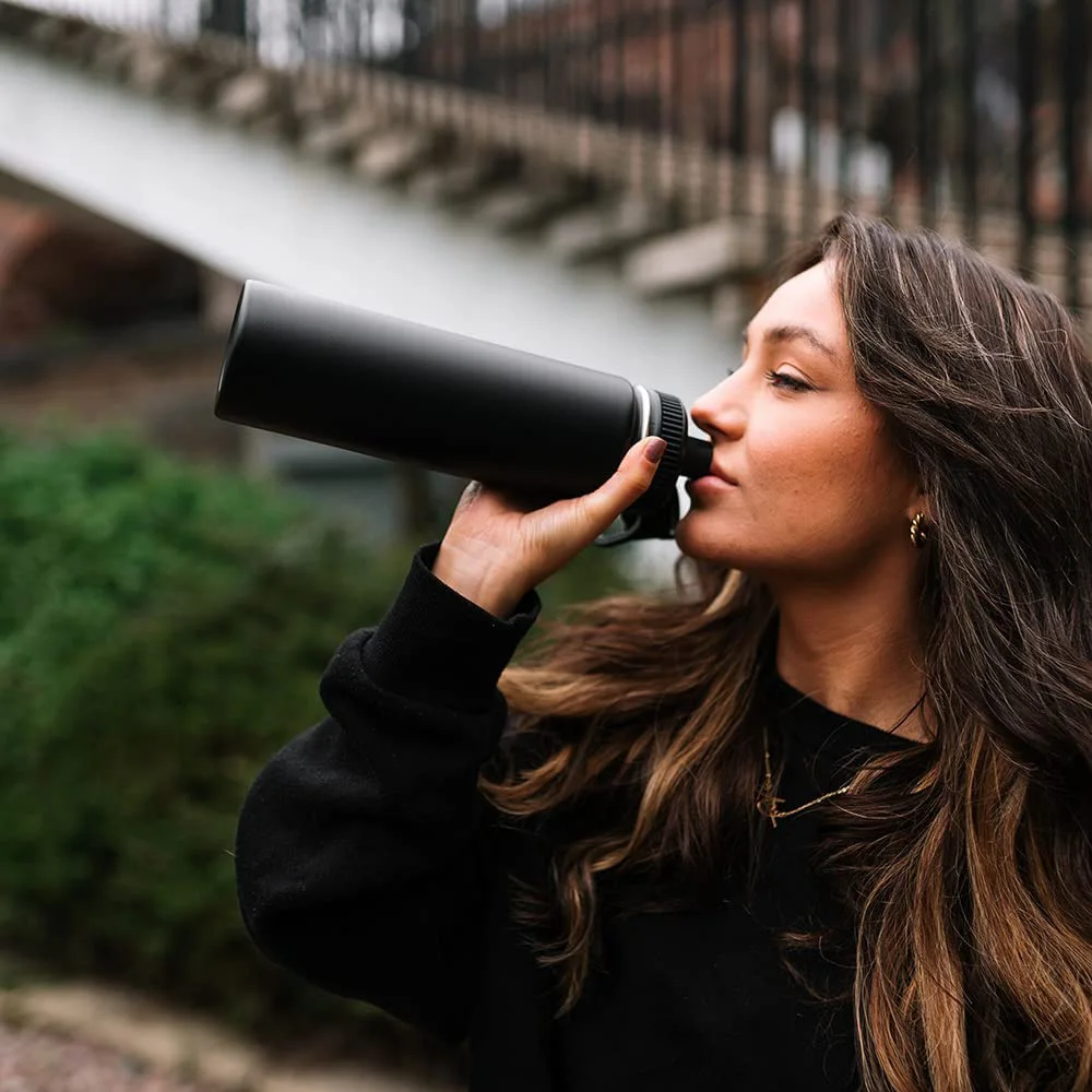 Insulated Stainless Steel Sport Water Bottle, 32 oz | Wide Mouth, Double Wall Vacuum-Sealed, Leakproof Lid
