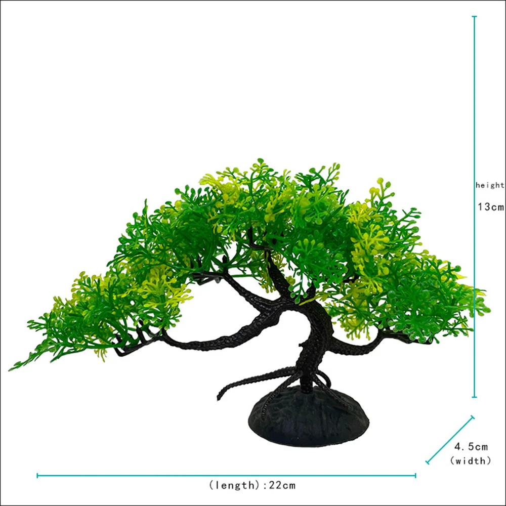 NEW 1PC Fish Tank Simulation Welcome Pine Landscaping False Tree Imitation Water Plant Aquarium Ornament DIY Fish Tank Decor