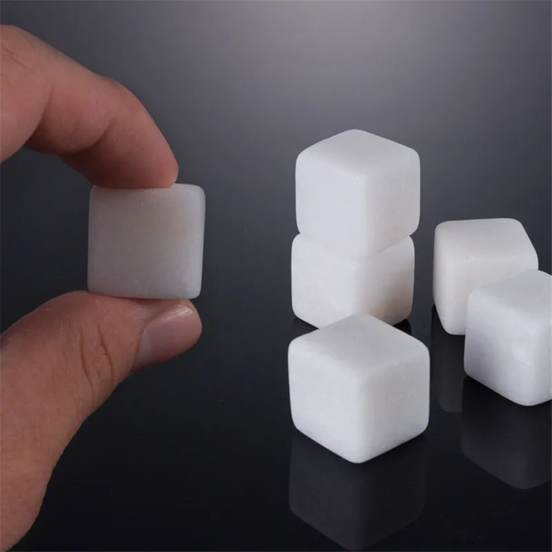 New Whiskey Stones Sipping Ice Cube Cooler Reusable Whisky Ice Stone Whisky Natural Rocks Bar Wine Cooler Party Wedding Gift @1
