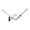 79ft Outdoor Wall-Mounted Folding Clothesline with Cover Convenient One-Handed Operation Wind and Weather Resistant Ideal Large 1