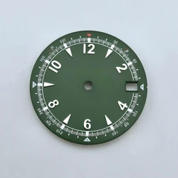 Sterile Arabic Blue Dial with Green Lume - NO LOGO (A5 Green Silver)