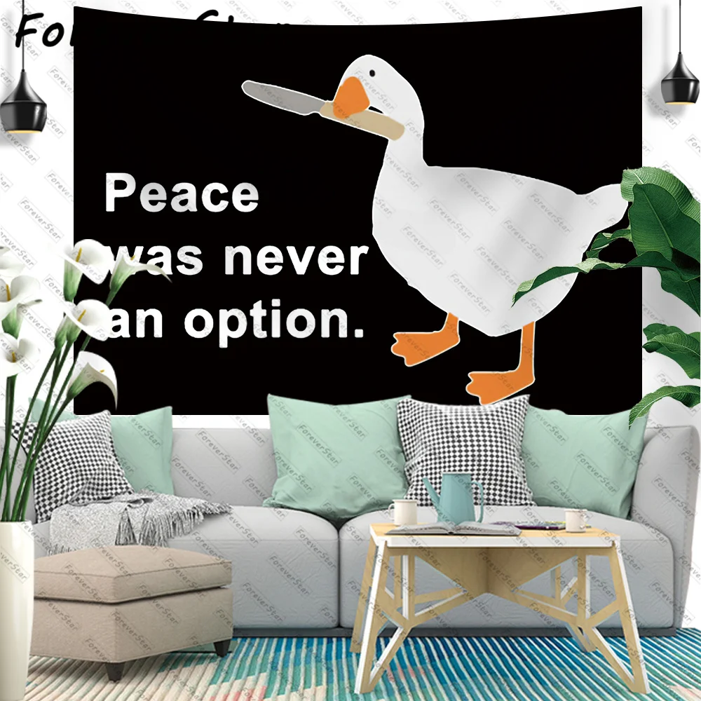 

ForeverStar забавный мир никогда не было выбором гусиный гобелен для колледжа настенная подвесная спальня настенная подвесная гобелены домашний декор