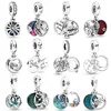 New Camping Night Sky Double & Forever Sisters Dangle Charm Beads Fit Original 925 Sterling Silver Bracelet DIY Jewelry Gift 1