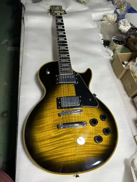 Lp electric guitar can be customed hot mail package