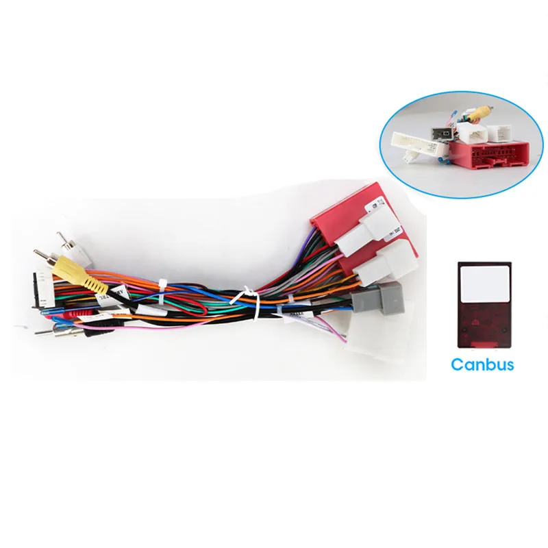 JMCQ Android Car Radio Accessories Wire Adapter Connector Plug and Play ...