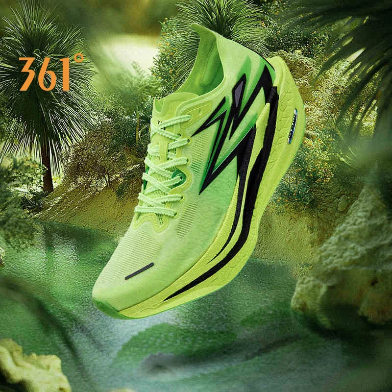 361 Degrees Flame 4.0 Men Running Shoes New Carbon Plate Racing