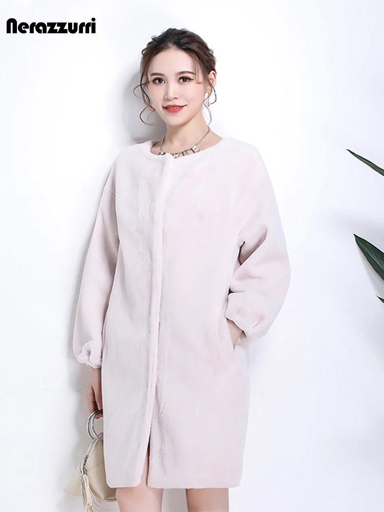 nerazzurri-winter-fluffy-soft-faux-fur-cocoon-coat-women-drop-shoulder-warm-fake-sheared-mink-fur-jacket-korean-fashion-2021