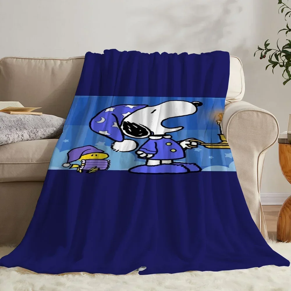 Snoopy Baby Blanket Double Bed Blankets and Throws Summer Comforter Cobija Home and Decoration Blankets for Decorative Sofa & 3