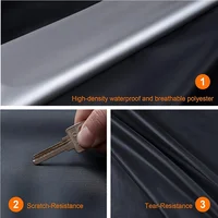 Car Covers Outdoor Waterproof Sun Rain Snow Protection UV Auto Cover Universal SUV/Sedan 190T Car Protective Full Covers 2