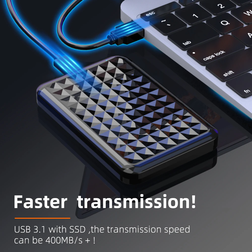 External Hard Drive Enclosure MAIWO 2.5 Inch HDD Case Type C SATA HDD SSD Case 6TB for PC Laptop