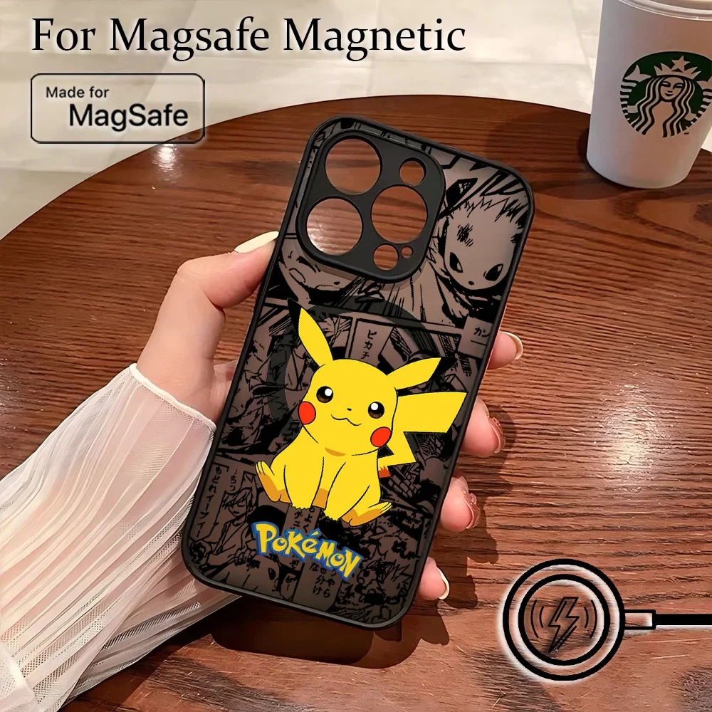 Funny Pikachus Phone Case For Pokemons Samsung Galaxy S25 S24 S23 S22 S21 S20 FE Plus Ultra 5G Matte Magnetic Back Cover — view 5
