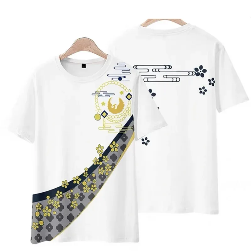 Touken ranbu 3d t-shirt cosplay game anime sport men women t-shirts tops o-neck short sleeve boy girl t-shirts shirt clothes