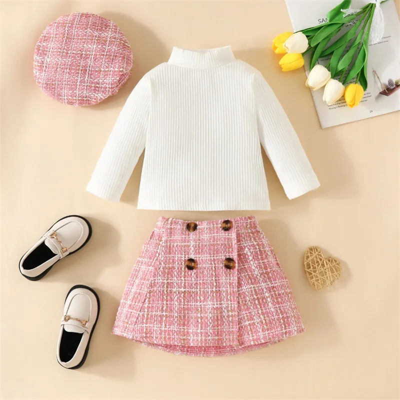 Toddler Girl's Plaid 3pc Set 2