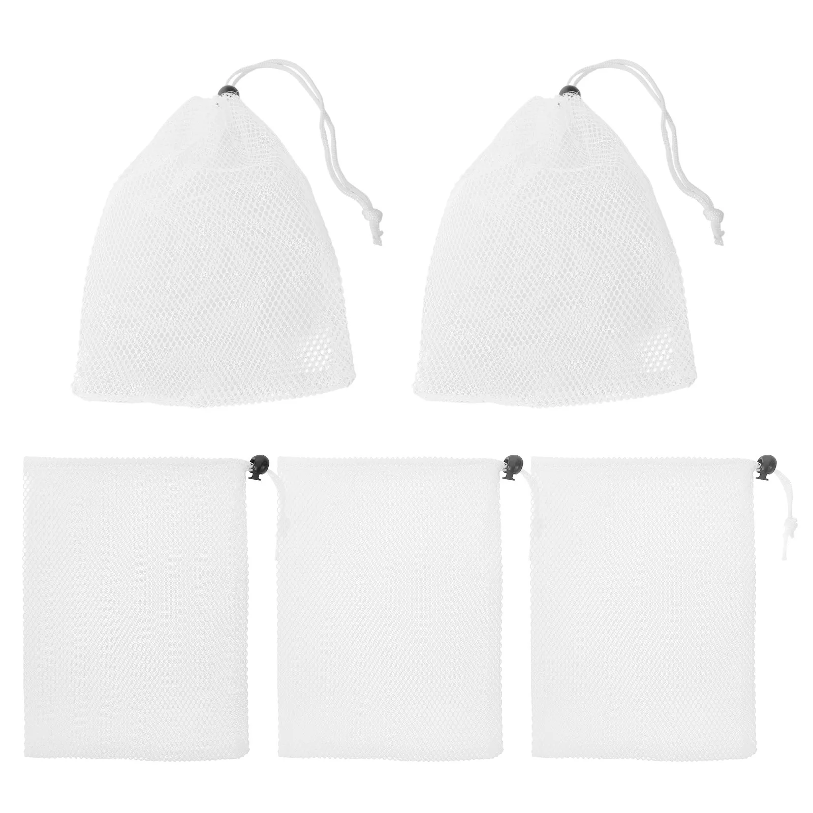 5Pcs Drawstring 보관 가방 다기능 여행용 파우치 부드러운 폴리 에스터 의류 주최자 가정용 휴대용 소형 운반 가방
