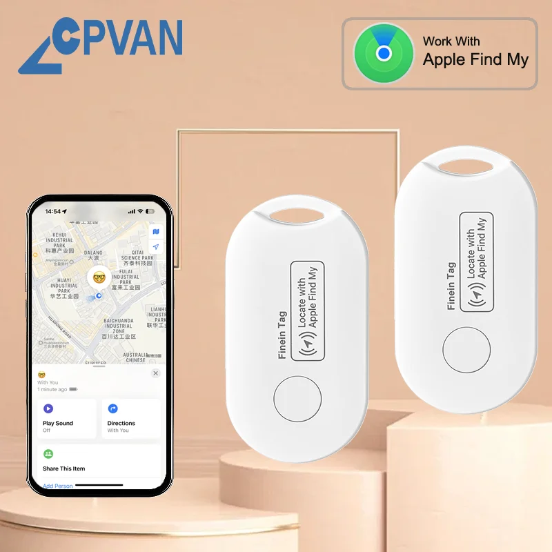 

CPVAN Tracker Device For Apple iOS System Find My APP Child Finder Pet bike Bag Anti-loss GPS Tracker Smart Bluetooth AirTag