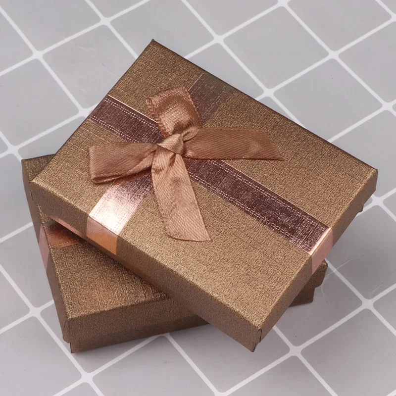 Velvet Metal Necklace Holder and Cardboard Jewelry Gift Box with Butterfly Bow – Sponge... - SKU VMNH1054 - UGI Packaging