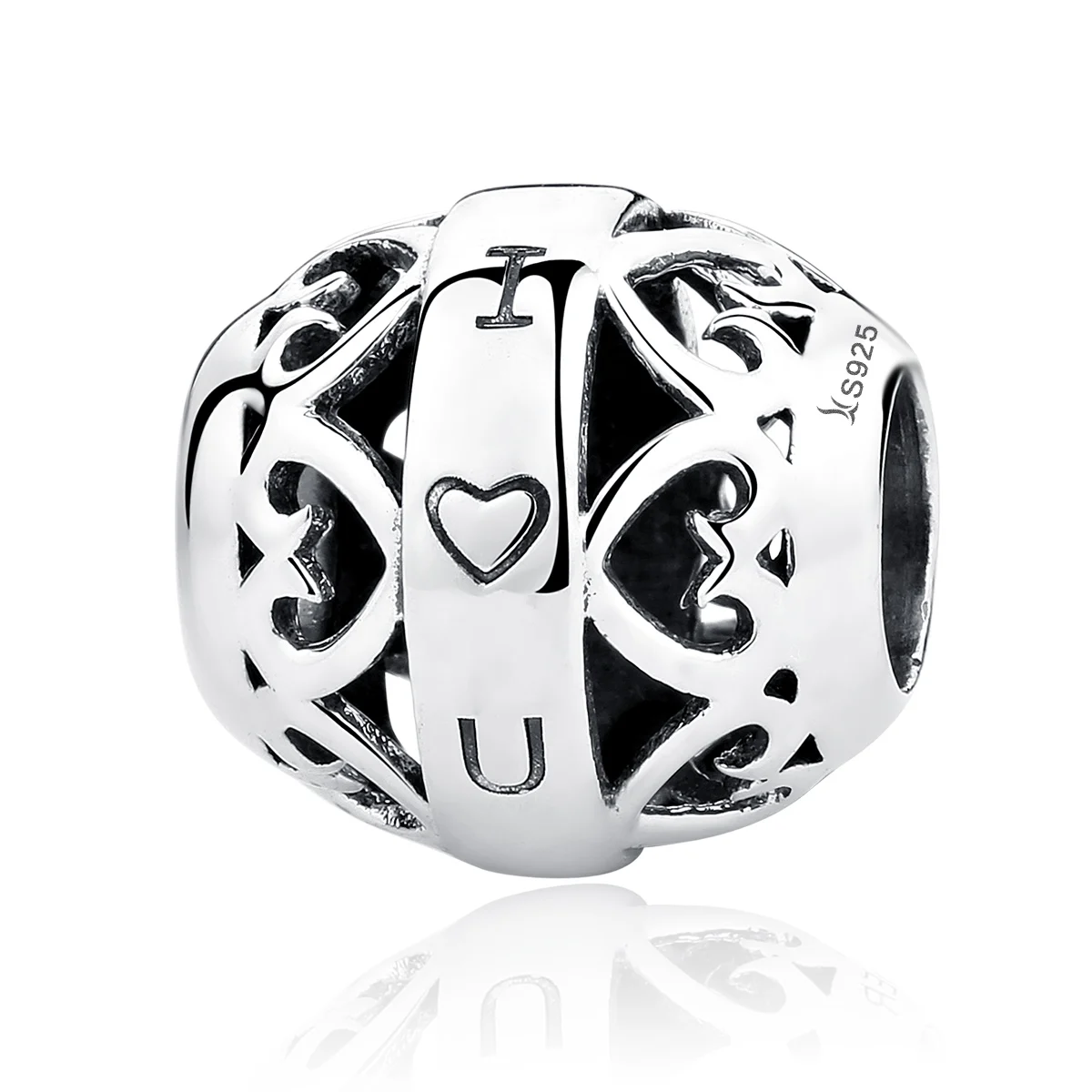 

PSW Charms with Authentic Silver Beads Charm Bracelet Silver Fine Jewelry
